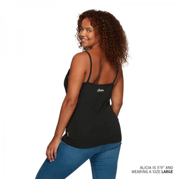 WOMENS SCRIPT LOGO CAMI - BLACK
