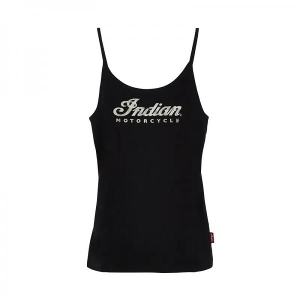 WOMENS SCRIPT LOGO CAMI - BLACK