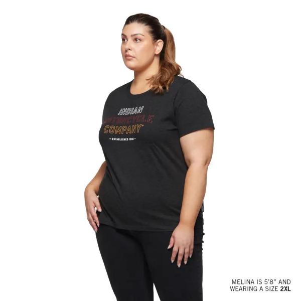 WOMENS TRI COLOR BLOCK LOGO T-SHIRT - BLACK