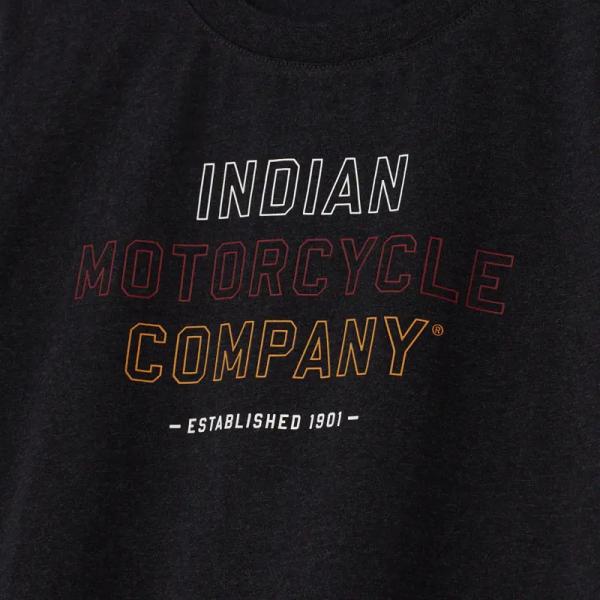 WOMENS TRI COLOR BLOCK LOGO T-SHIRT - BLACK