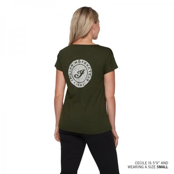 WOMENS I SCRIPT LOGO T-SHIRT - GREEN