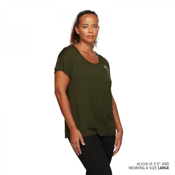 WOMENS I SCRIPT LOGO T-SHIRT - GREEN