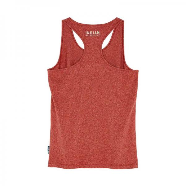 WOMENS STRIPE PATCH PRINT TANK - RED