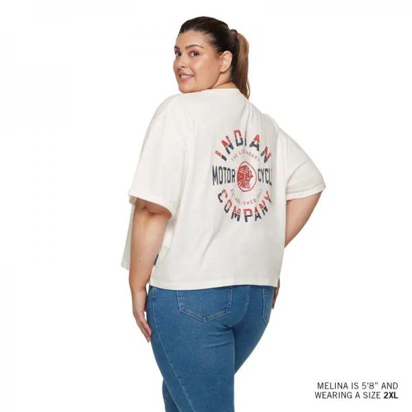 WOMENS CROPPED LEGENDARY POCKET T-SHIRT - WHITE