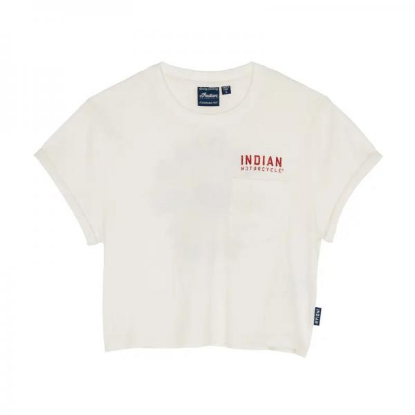WOMENS CROPPED LEGENDARY POCKET T-SHIRT - WHITE