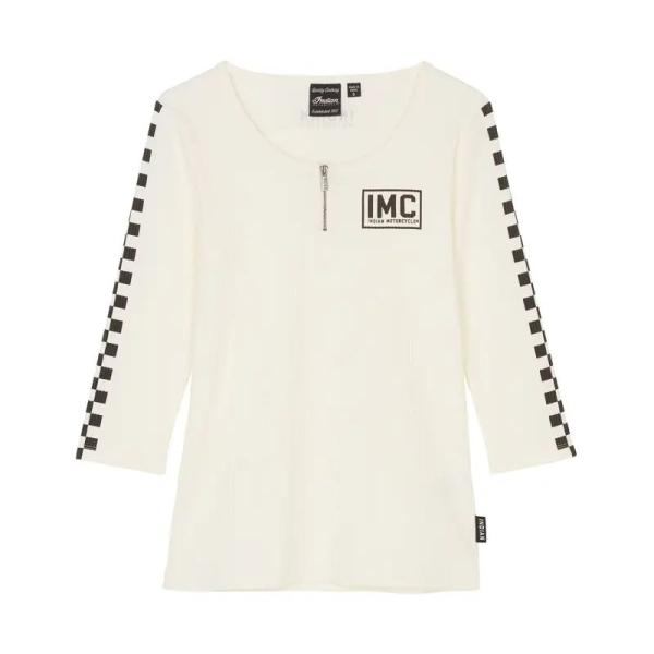 WOMENS IMC RACING 3/4 SLEEVE T-SHIRT - WHITE