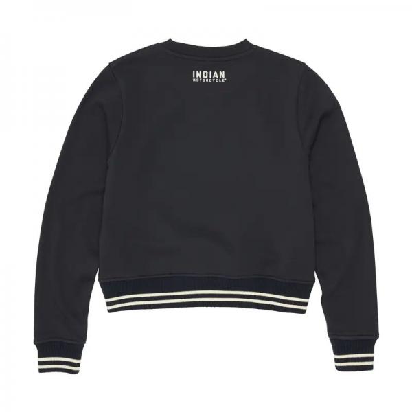 WOMENS CROPPED RETRO TOP - NAVY