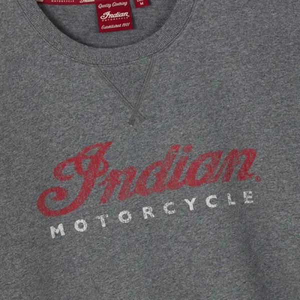MENS 2 COLOR SCRIPT LONGSLEEVE T-SHIRT - GRAY