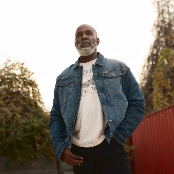 MENS BALTIMORE DENIM JACKET - BLUE