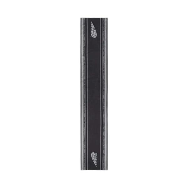 HEADDRESS COTTON LINEN SCARF - BLACK
