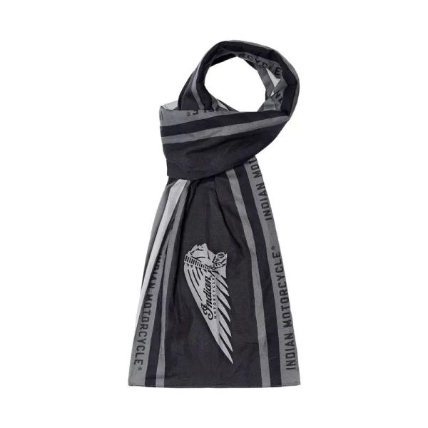 HEADDRESS COTTON LINEN SCARF - BLACK