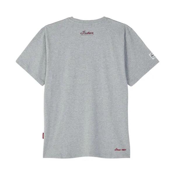 MENS DISTRESSED HEADDRESS MARLS T-SHIRT - GRAY