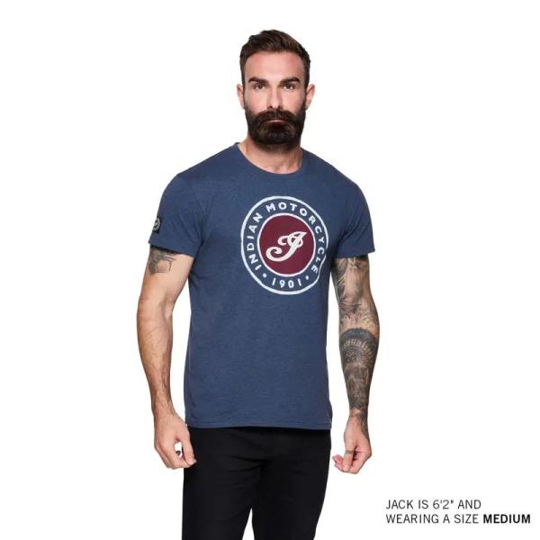 MENS I SCRIPT WATERCOLOR T-SHIRT - BLUE