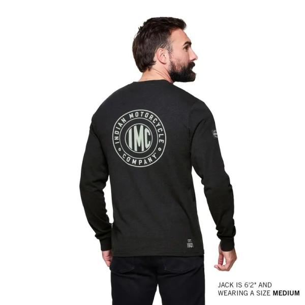 MENS IMC ICON POCKET LONG SLEEVE T-SHIRT - BLACK