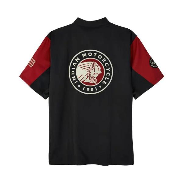 MENS HEADDRESS COLORBLOCK SHOP SHIRT - RED