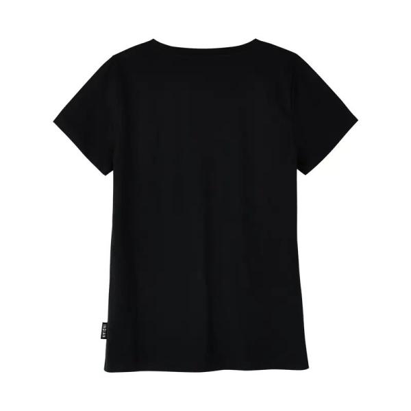 WOMENS ESSENTIAL SCRIPT LOGO T-SHIRT - BLACK