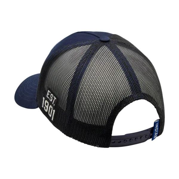 BLOCK LOGO PATCH TRUCKER CAP - NAVY