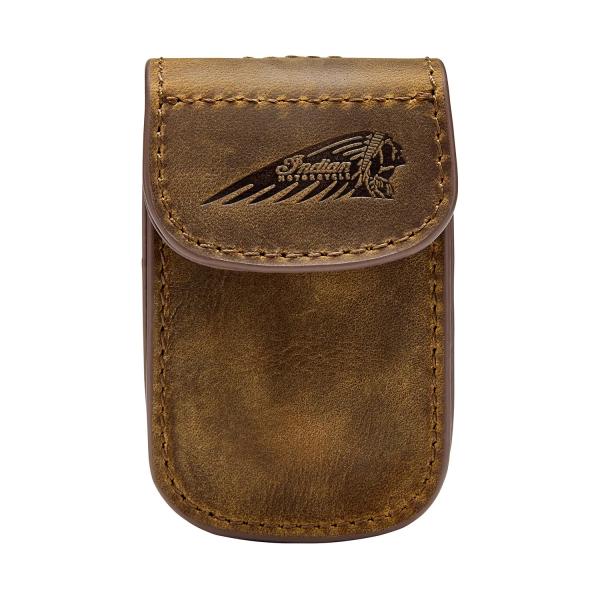 LARGE LEATHER KEY FOB CARRIER