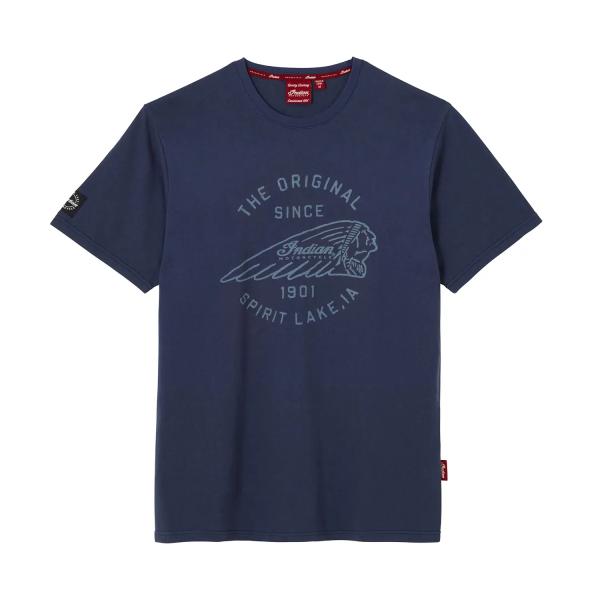 MENS ORIGINAL SPIRIT LAKE T-SHIRT - NAVY