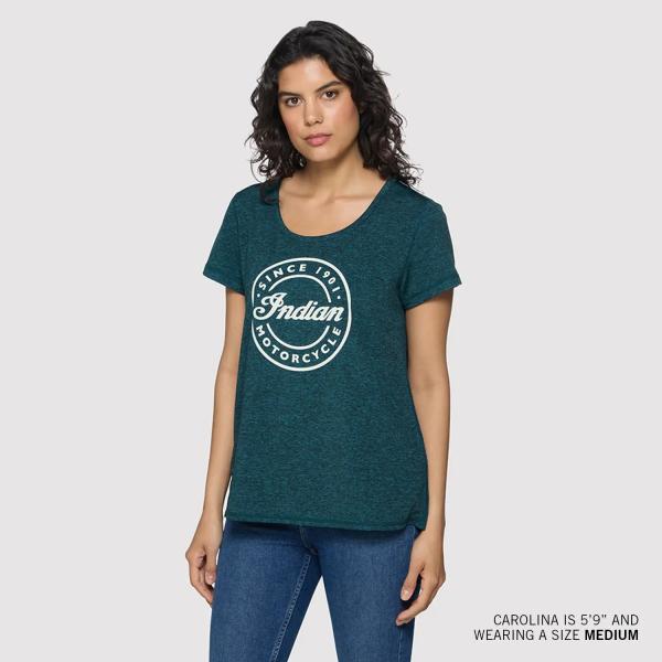 WOMENS SCRIPT ICON ATHLETE T-SHIRT - GREEN