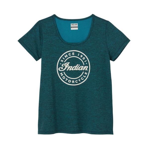 WOMENS SCRIPT ICON ATHLETE T-SHIRT - GREEN