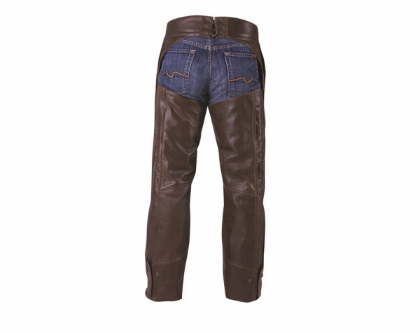 MENS BROWN LEATHER CHAPS