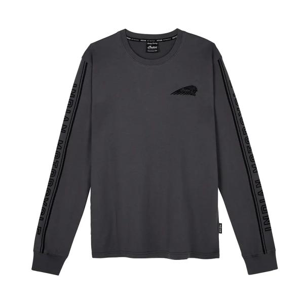 MENS IMC SLEEVE PRINT LS T-SHIRT - GRAY