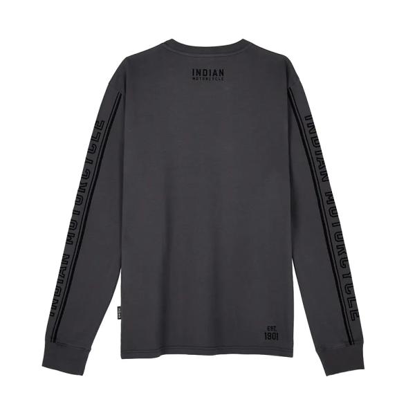 MENS IMC SLEEVE PRINT LS T-SHIRT - GRAY