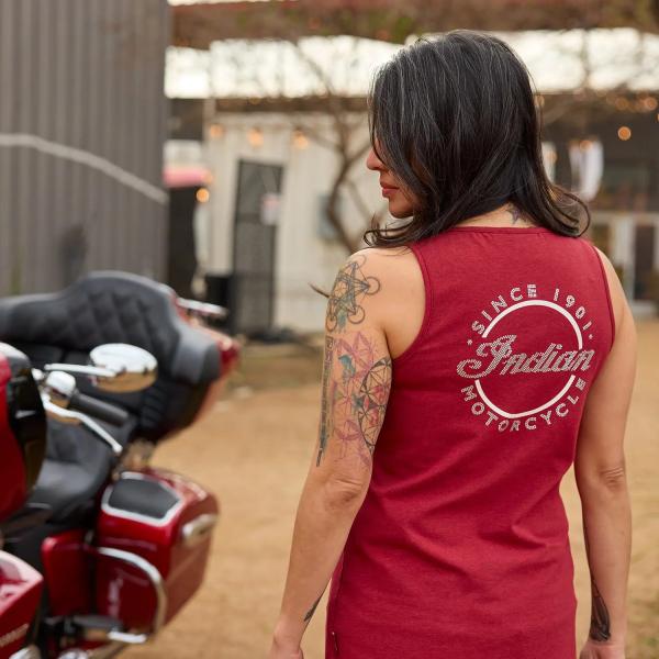 WOMENS SCRIPT ICON TANK - RED