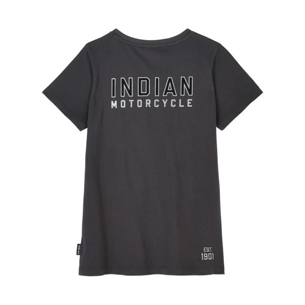 WOMENS OUTLINE BLOCK POCKET T-SHIRT - GRAY
