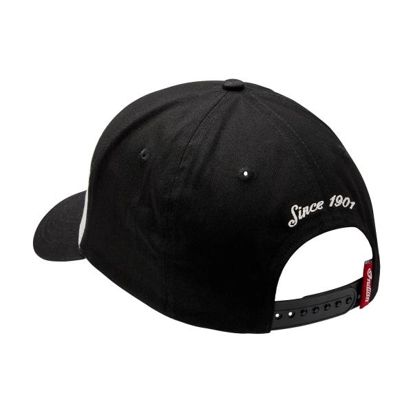 COLORBLOCK HEADDRESS EMBROIDERY CAP - BLACK