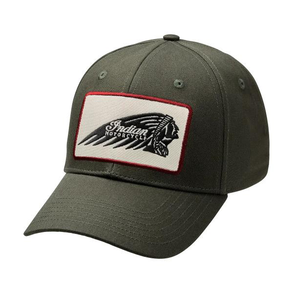 RECTANGLE PATCH HEADDRESS CAP - GREEN
