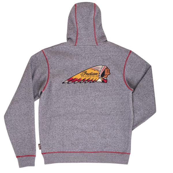MENS LOGO HOODIE SWEATSHIRT - GRAY