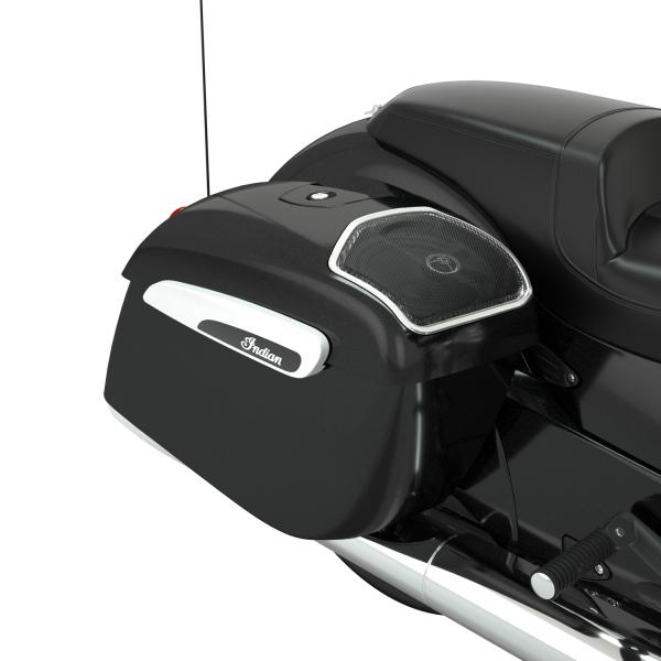 POWERBAND AUDIO SADDLEBAG SPEAKER BEZELS - CHROM - MODERN