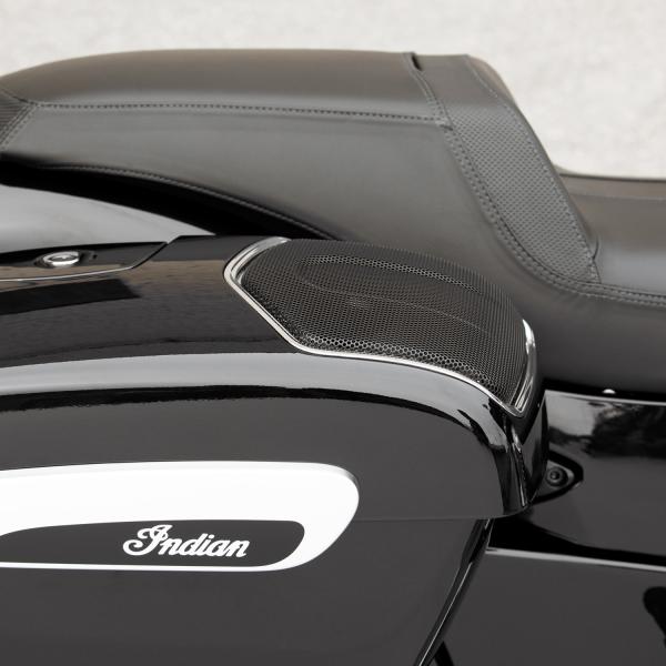 POWERBAND AUDIO SADDLEBAG SPEAKER BEZELS - CHROM - MODERN