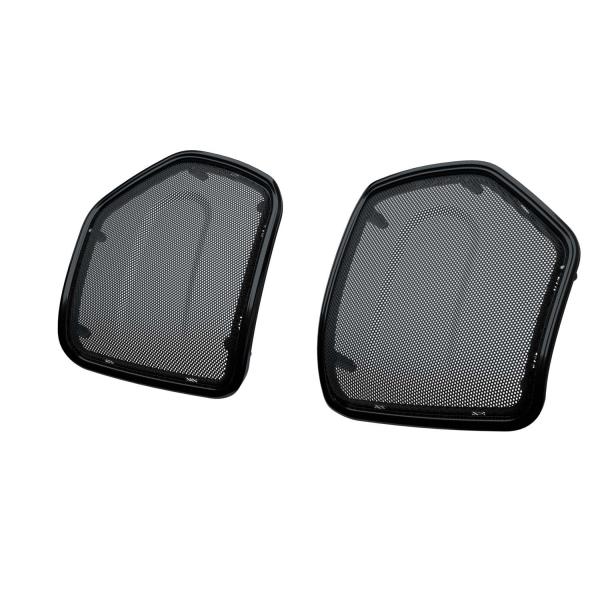POWERBAND AUDIO SADDLEBAG SPEAKER BEZELS - SCHWARZ - MODERN