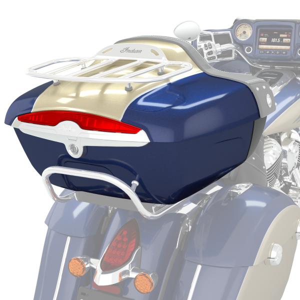 INDIAN TOPCASE - DEEP WATER METALLIC & DIRT TRACK TAN