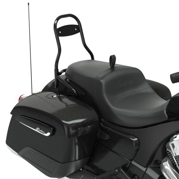PASSENGER QUICK-RELEASE BACKREST - 12-INCH - SCHWARZ