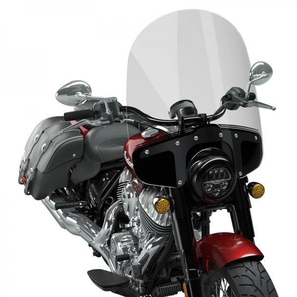 26.8" QUICK RELEASE HIGH WINDSHIELD - CLEAR, BLACK PLATES - CHIEF STEELFRAME