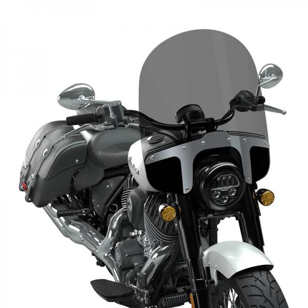 23.8" QUICK RELEASE MID WINDSHIELD - TINTED, POLISHED PLATES - CHIEF STEELFRAME