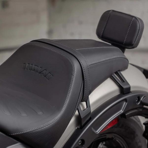 SYNDICATE LOW PROFILE PASSENGER BACKREST - SCOUT BOBBER - BLACK