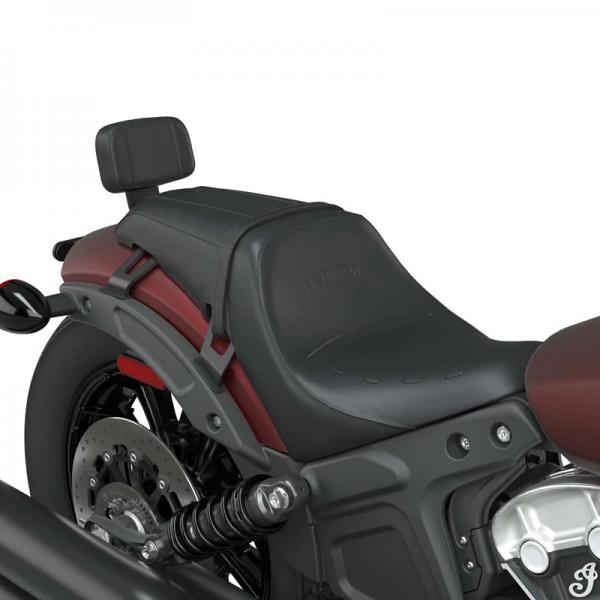 SYNDICATE LOW PROFILE PASSENGER BACKREST - SCOUT BOBBER - BLACK
