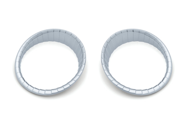 Aztec Gauge Cluster Accents - Ride Command - Chrom