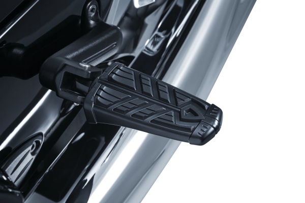 Gezahnte Adapter für Indian Chief + Scout mit Küryakyn Fussrasten / Trittbrettern - Schwarz