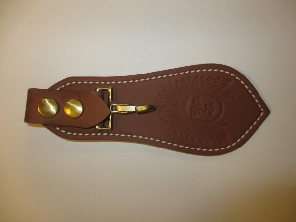 Leder Key Fob Halter - schwarz