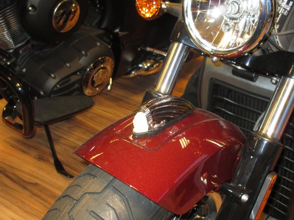 Warbonnet Fender Light für Indian Scout - Messing - Lichtfarbe Amber