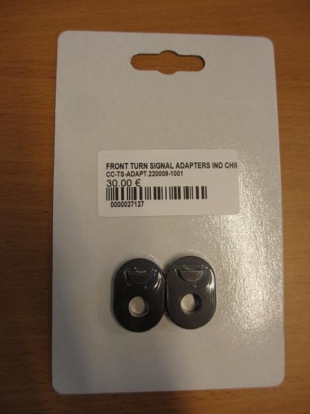 Gefräste Blinkeradapter für Chief Bobber und Super Chief - schwarz