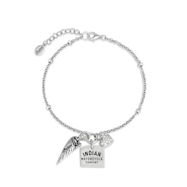 Indian Motorcycle Beaded Charm Bracelet