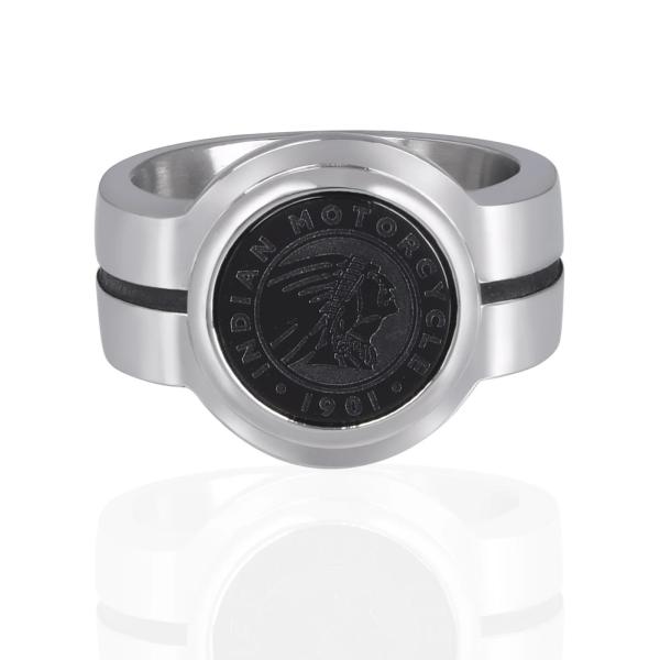 Mens Midnight Headdress Roundel Ring