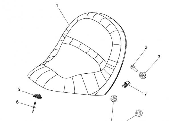 SEAT MOUNT + BOLT - SCOUT